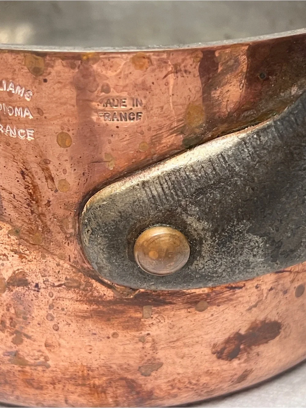 Willams Sonoma Copper Heavy Saucepan 7